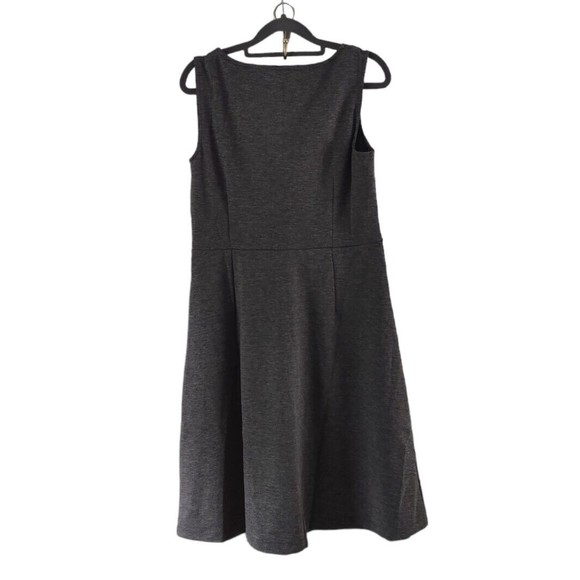 Lands End Gray A-Line Dress Womens 6-8 Cowl Neck Career Casual Sleeveless - Picture 4 of 4